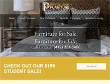 Tablet Screenshot of pittsburghfurnitureoutlet.com